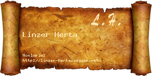 Linzer Herta névjegykártya